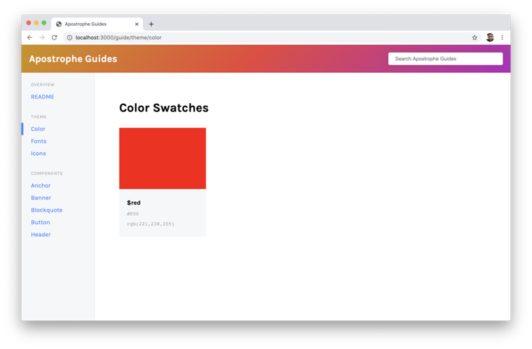 guides color