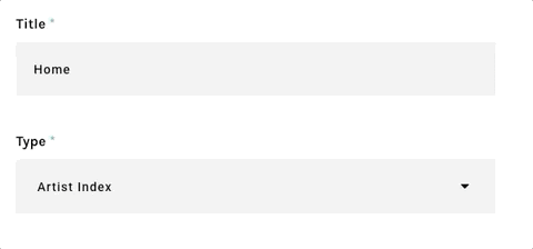 UI field selector