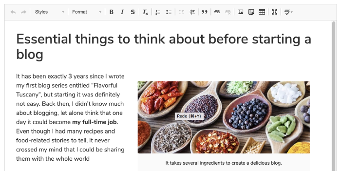 sprint text formatting