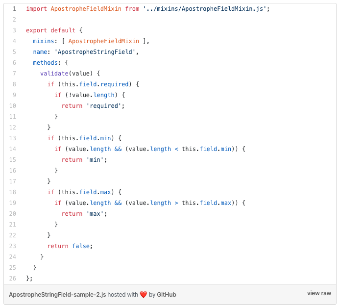 string field javascript