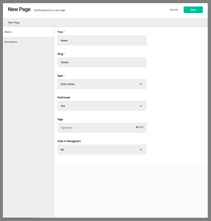 new page modal apostrophe version 2