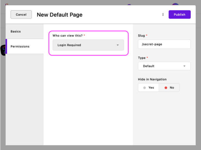 permissions login required