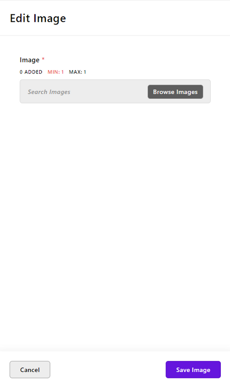 edit image modal