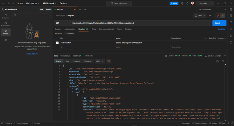 retrieve page headless cms