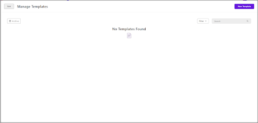 manage template modal cms