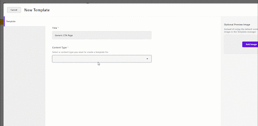 create page template cms