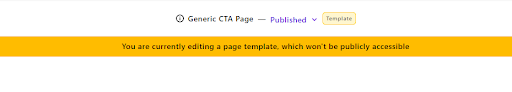 template warning message cms