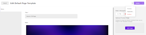 duplicate template cms