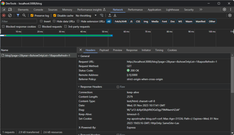 htmx dev tools