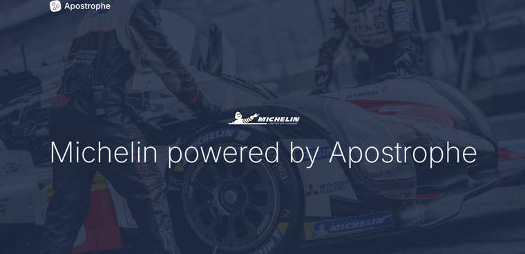 Michelin splash page for ApostropheCMS