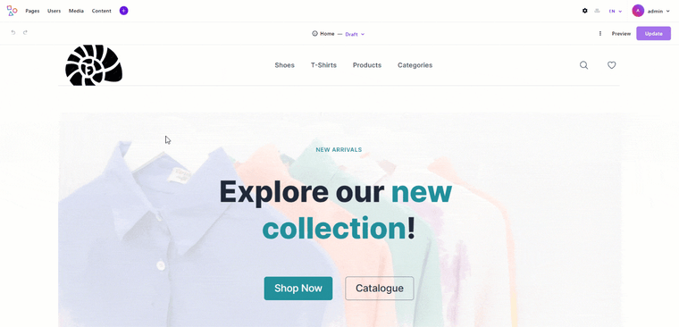 Electing to localize a page from the page manager